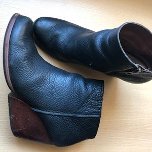 Kork-Ease leather wedges with block heel